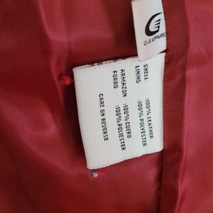 Nine West Red Leather jacket Medium
